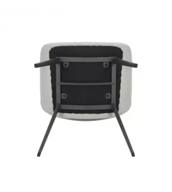 Chaise repas velours côtelé écru - ADA