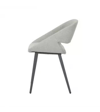 Chaise repas velours côtelé écru - ADA