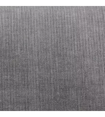 Chaise repas velours côtelé gris clair - ADA