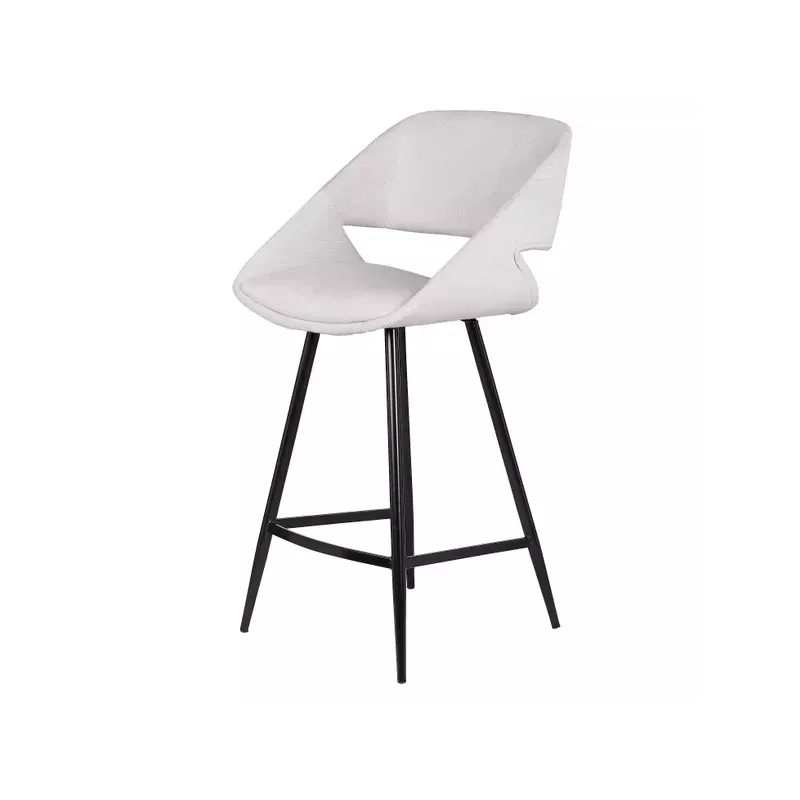 Chaise snack velours côtelé écru - ADA