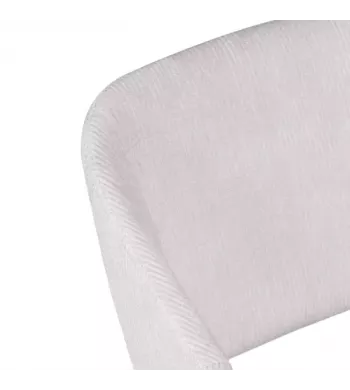 Chaise snack velours côtelé écru - ADA