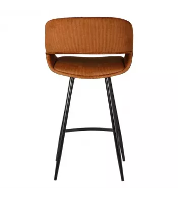 Chaise snack velours côtelé cognac - ADA