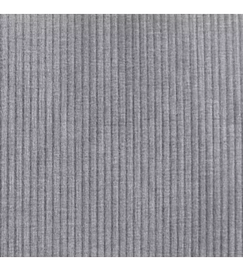 Chaise snack velours côtelé gris clair - ADA