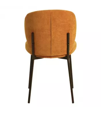 Chaise repas tissu cuivre - ALBA