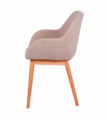 Chaise repas tissu sable - ALTEA
