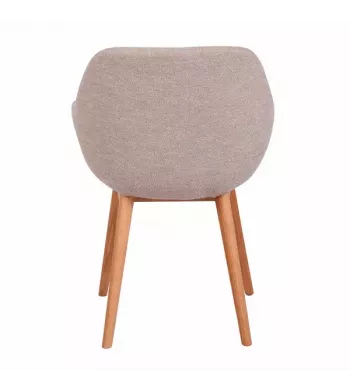 Chaise repas tissu sable - ALTEA