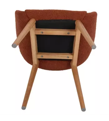 Chaise repas effet laine boucletteTerracotta - ALTEA