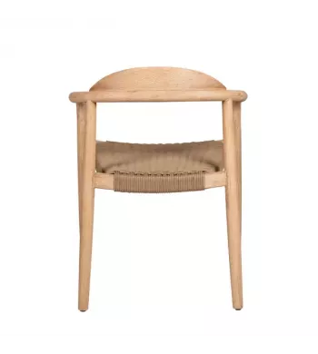 Chaise repas Eucalyptus et corde sable - ANAM