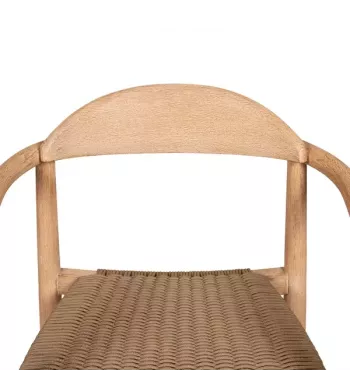 Chaise repas Eucalyptus et corde sable - ANAM