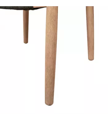 Chaise repas Eucalyptus et corde kaki - ANAM