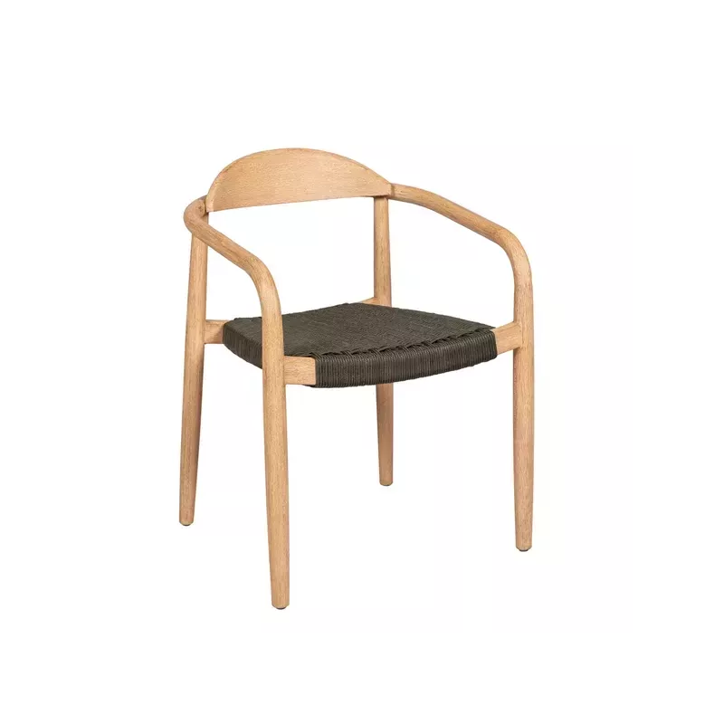 Chaise repas Eucalyptus et corde kaki - ANAM