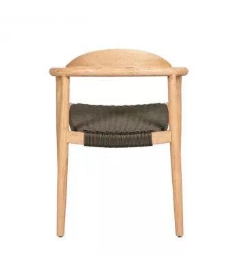 Chaise repas Eucalyptus et corde kaki - ANAM
