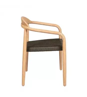 Chaise repas Eucalyptus et corde kaki - ANAM