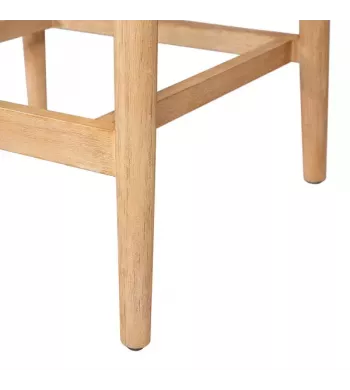 Chaise snack Eucalyptus et corde noire - ANAM
