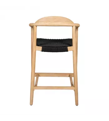 Chaise snack Eucalyptus et corde noire - ANAM