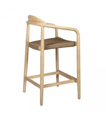 Chaise snack Eucalyptus et corde sable - ANAM