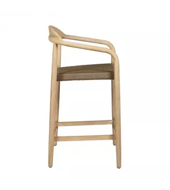 Chaise snack Eucalyptus et corde sable - ANAM