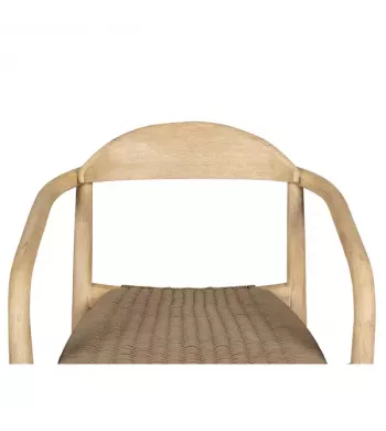 Chaise snack Eucalyptus et corde sable - ANAM