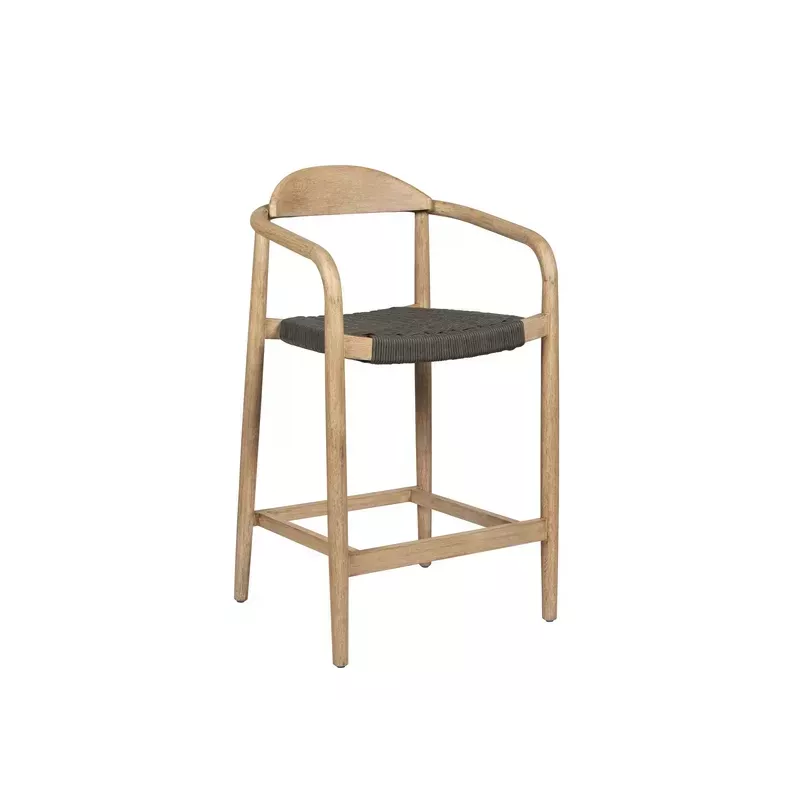 Chaise snack Eucalyptus et corde kaki - ANAM