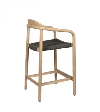 Chaise snack Eucalyptus et corde kaki - ANAM
