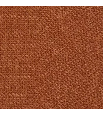 Chaise repas en tissu cognac pied chêne - BARI