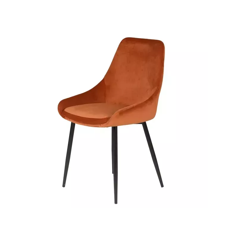 Chaise en velours cognac - BARI