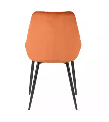 Chaise en velours cognac - BARI