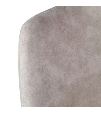 Chaise snack tissu effet daim beige - BARI