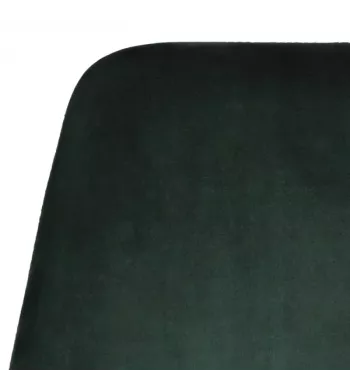 Chaise hauteur plan de travail velours verte foncée - BARI