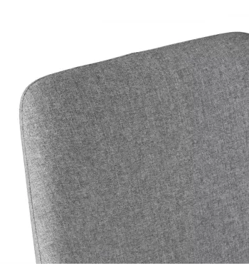 Chaise snack tissu gris clair - BARI