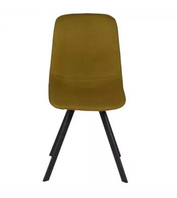 Chaise en tissu jaune - CARL