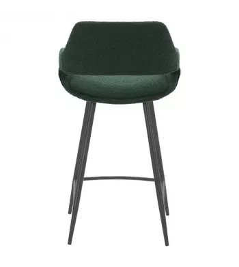 Chaise snack effet laine bouclette vert sapin - ESME