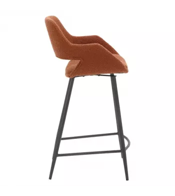 Chaise snack effet laine bouclette caramel - ESME
