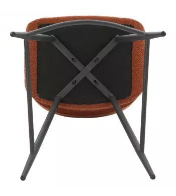 Chaise snack effet laine bouclette caramel - ESME
