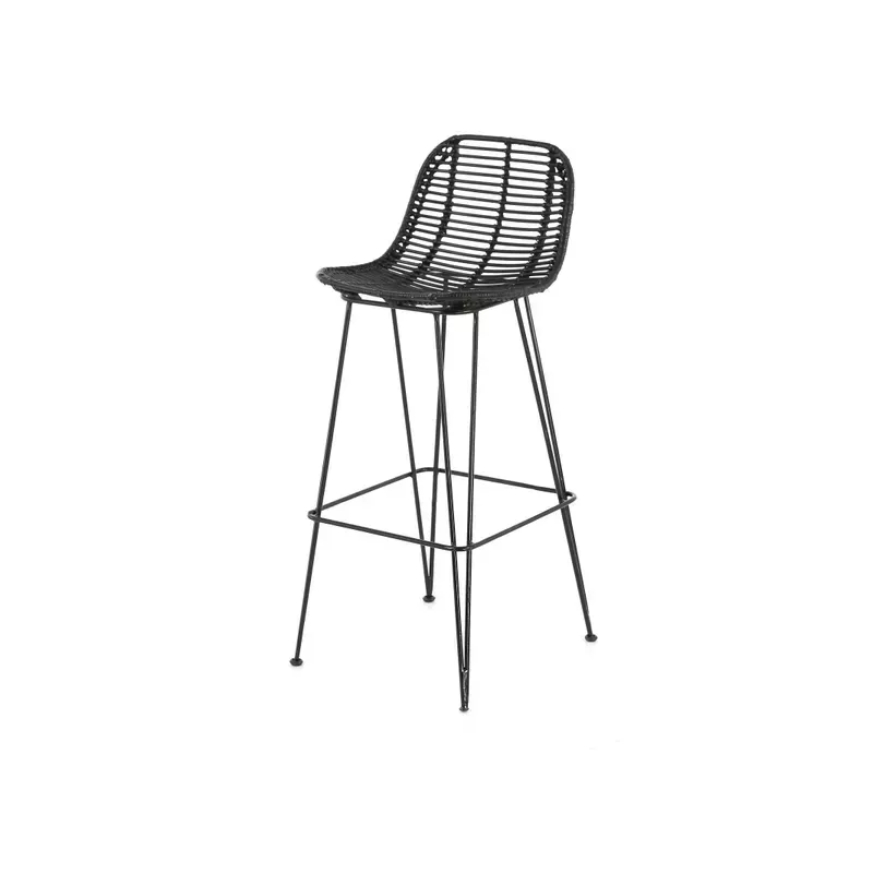 Chaise de bar noire - FRESH