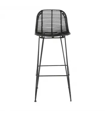 Chaise de bar noire - FRESH