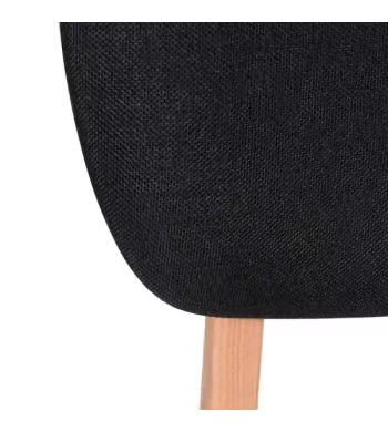 Chaise snack noire - HANA