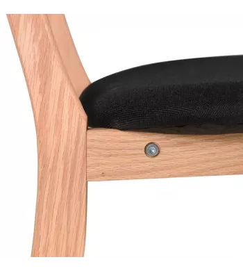 Chaise snack noire - HANA