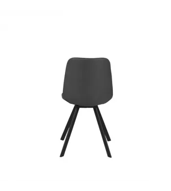 Chaise en tissu gris - CARL