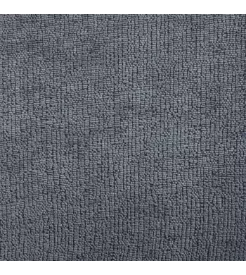 Chaise repas avec accoudoirs tissu chenille gris pied métal - HIBIS