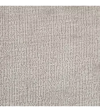 Chaise repas avec accoudoirs tissu chenille taupe pied métal - HIBIS