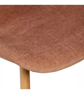 Chaise tissu soft touch nèfle - KERI