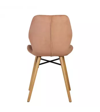 Chaise tissu soft touch nèfle - KERI