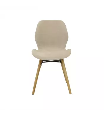 Chaise tissu soft touch sable - KERI