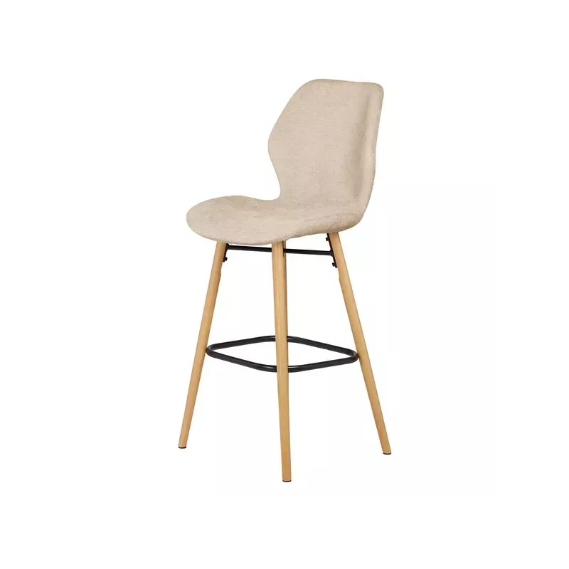 Chaise snack tissu soft touch sable - KERI