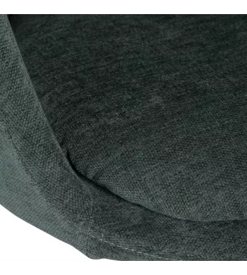 Chaise de bureau tissu soft touch gris bleu - MADO