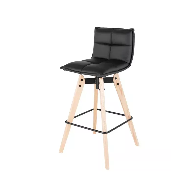 Chaise de bar noire - MAE