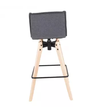 Chaise de bar grise - MAE