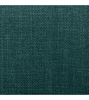 Chaise repas avec accoudoirs tissu vert emeraude pied chêne foncé - MALVA