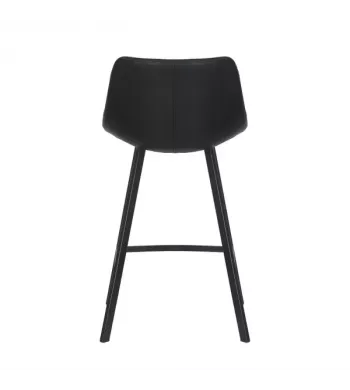 Chaise snack PU noir - MANA